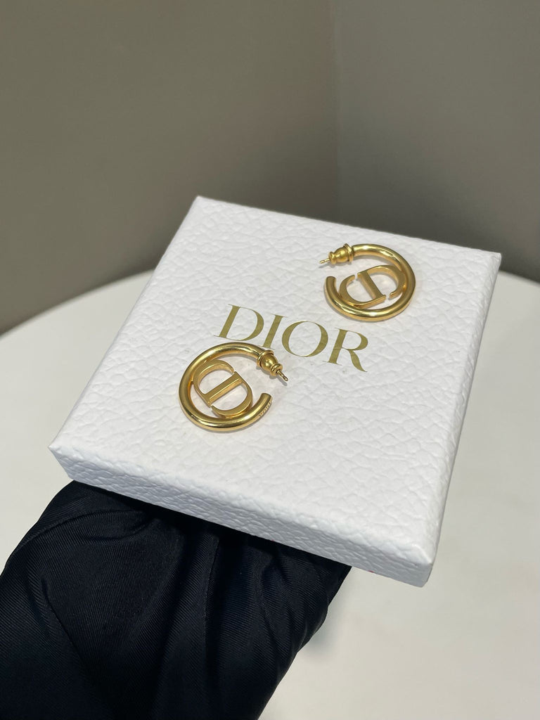 Dior CD 30 Montaigne Half Hoop Earrings