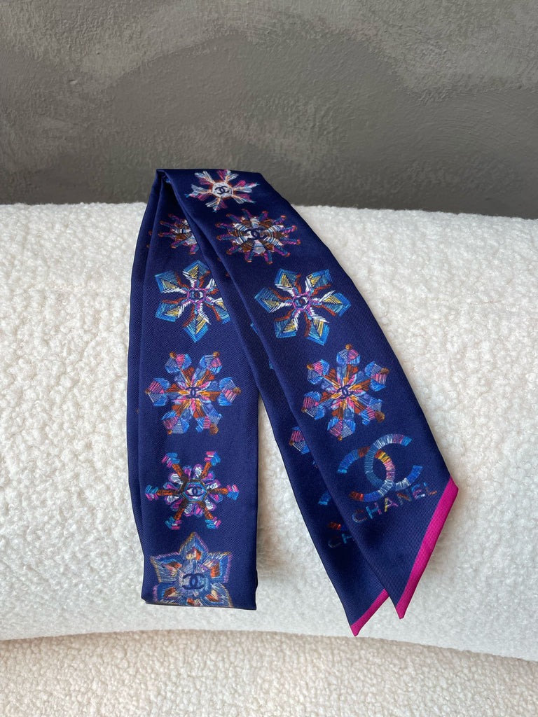 Chanel CC Snowflake Bandeau Indigo / Purple / Multicolor
