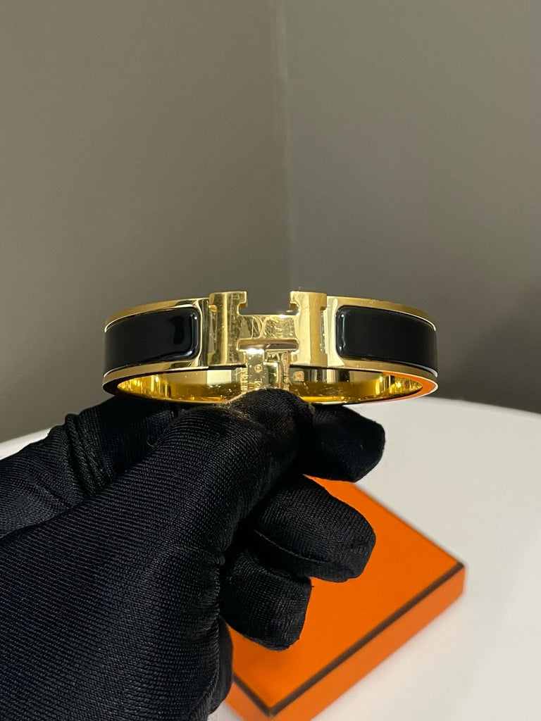Hermes Clic H Bracelet Black