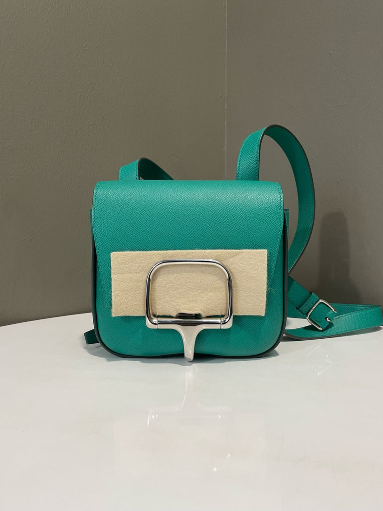 Hermes Della Cavalleria Mini Vert Vertigo Epsom
