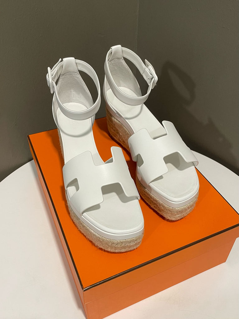 Hermes Elda Wedge White Size 40