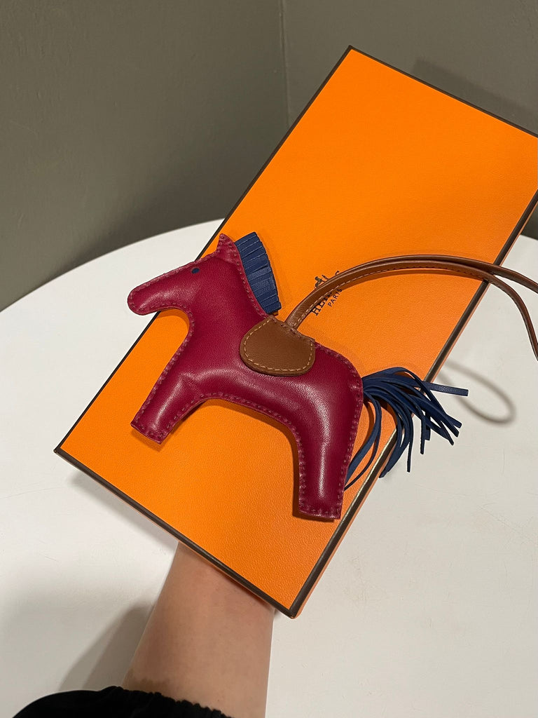 Hermes Rodeo Charm Rubis/ Bleu De Malte