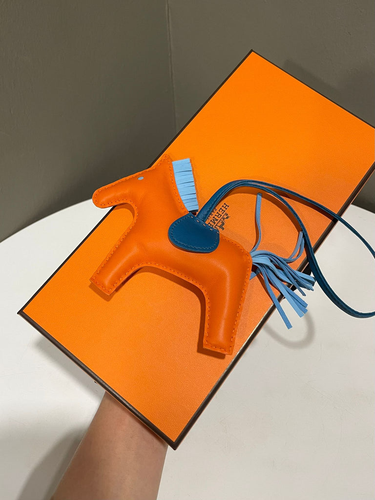Hermes Rodeo Charm Feu/ Celeste