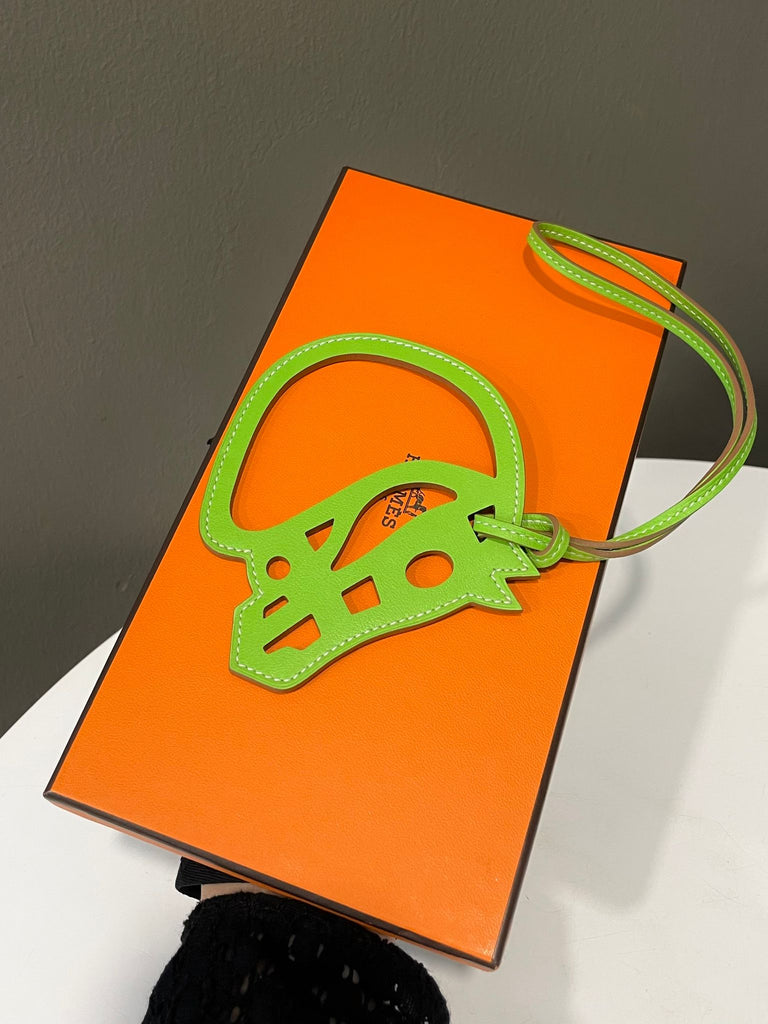 Hermes Paddock Cheval Horse Bag Charm Kiwi