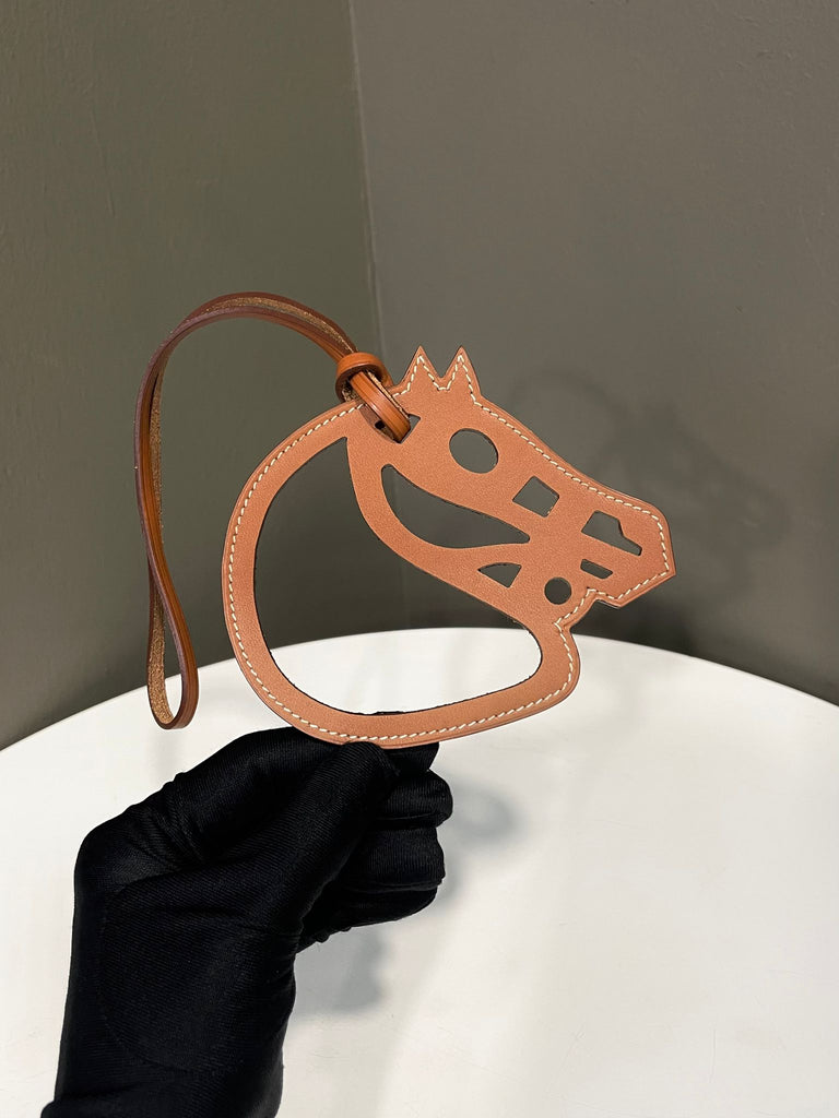 Hermes Paddock Cheval Horse Bag Charm Gold