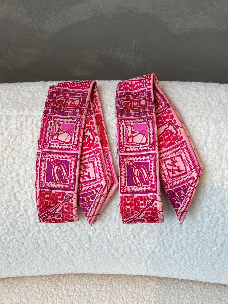 Hermes Boubou H Twilly (2 pc set) Pink