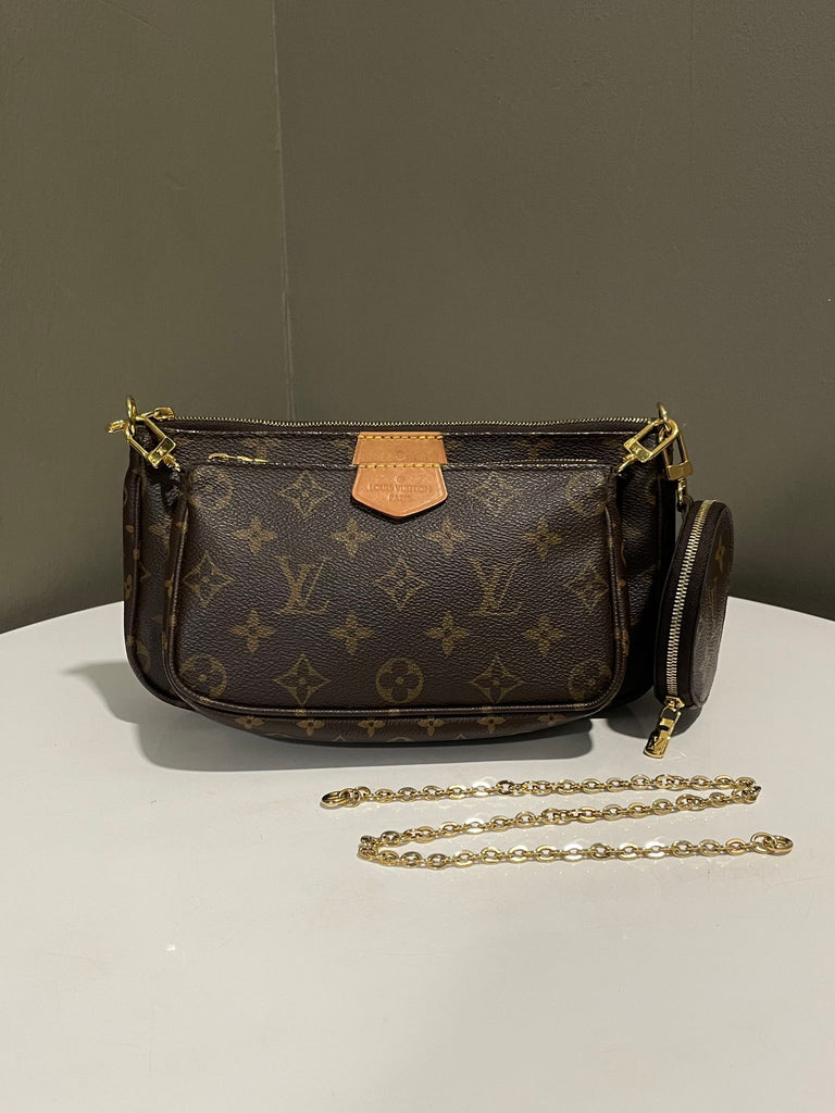 Louis Vuitton Multi Pochette Accessories Rose Clair Monogram
