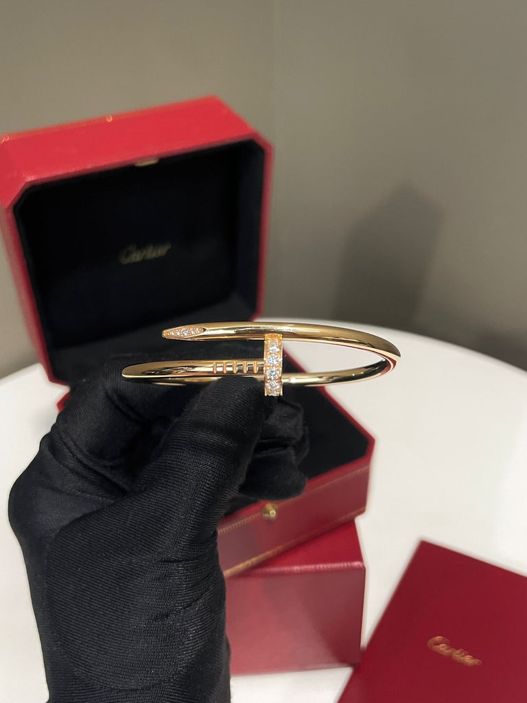 Cartier Juste Un Clou JUC Diamond Bracelet 18K Rose Gold