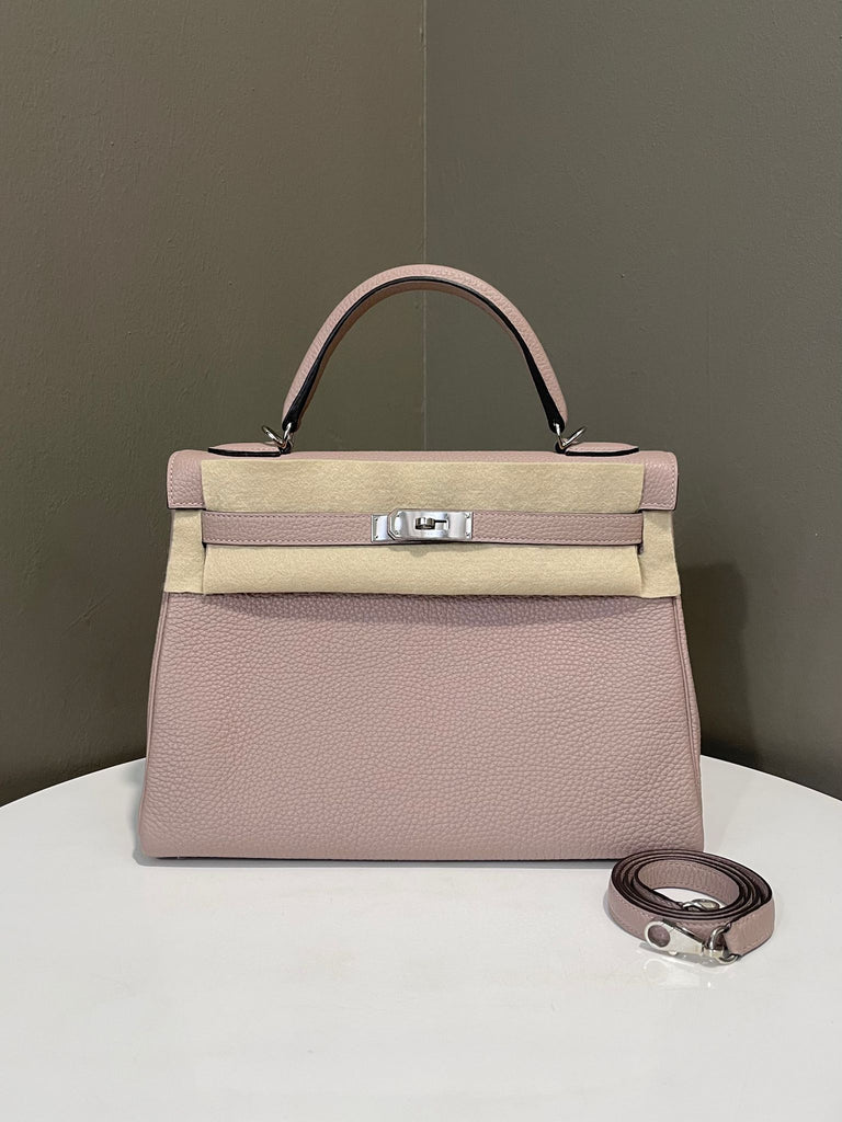 Hermes Kelly Retourne 32 Gris Tourterelle Clemence