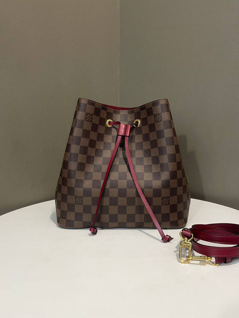 Louis Vuitton Neonoe MM Damier Ebene Cherry Berry
