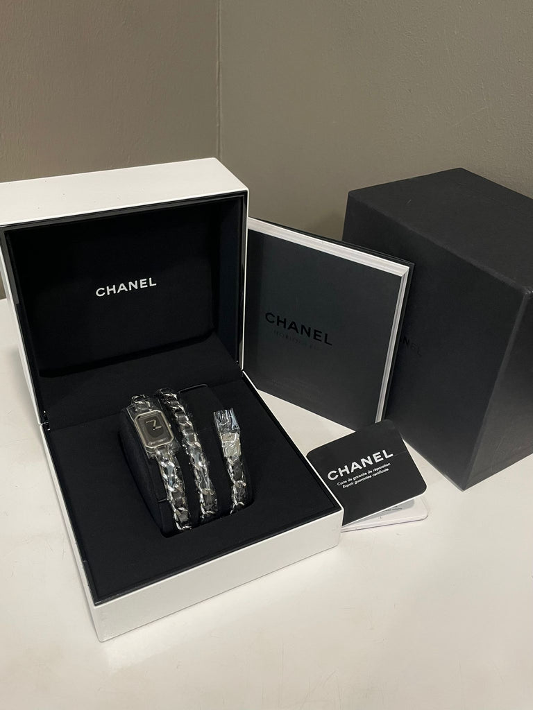 Chanel Premier Iconic Chain Watch Black