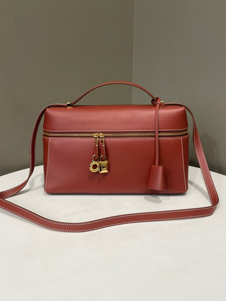 Loro Piana Extra Bag L27 Deep Kummel Smooth Calfskin