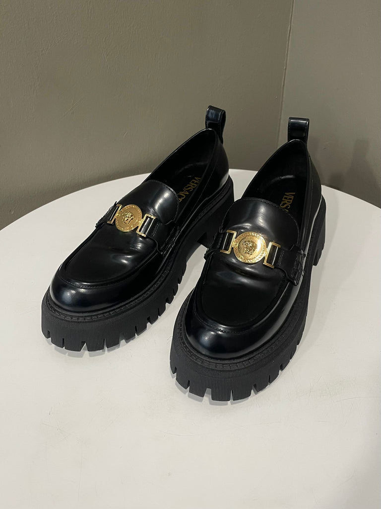 Versace Platform Loafer Black  Size 40