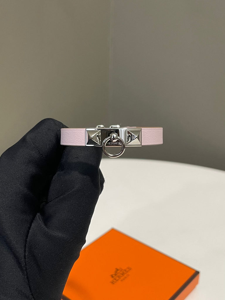 Hermes Rivale Mini Bracelet  Mauve Pale