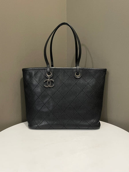Leather Tote Chanel Shopping Fever Tote Chanel Fever Quilted