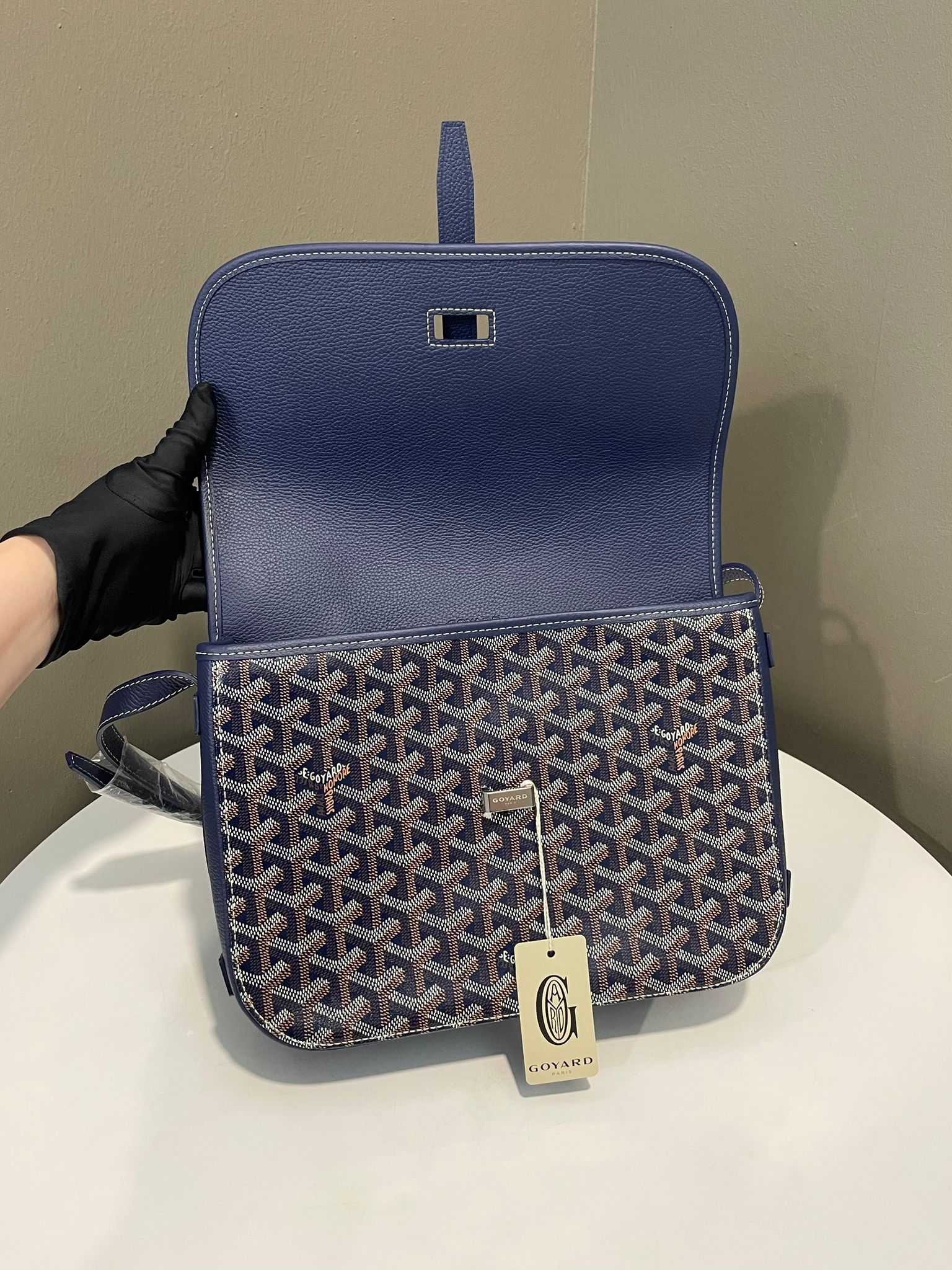 Goyard MM Belvedere Bleu Marine – LOVELOTSLUXURY