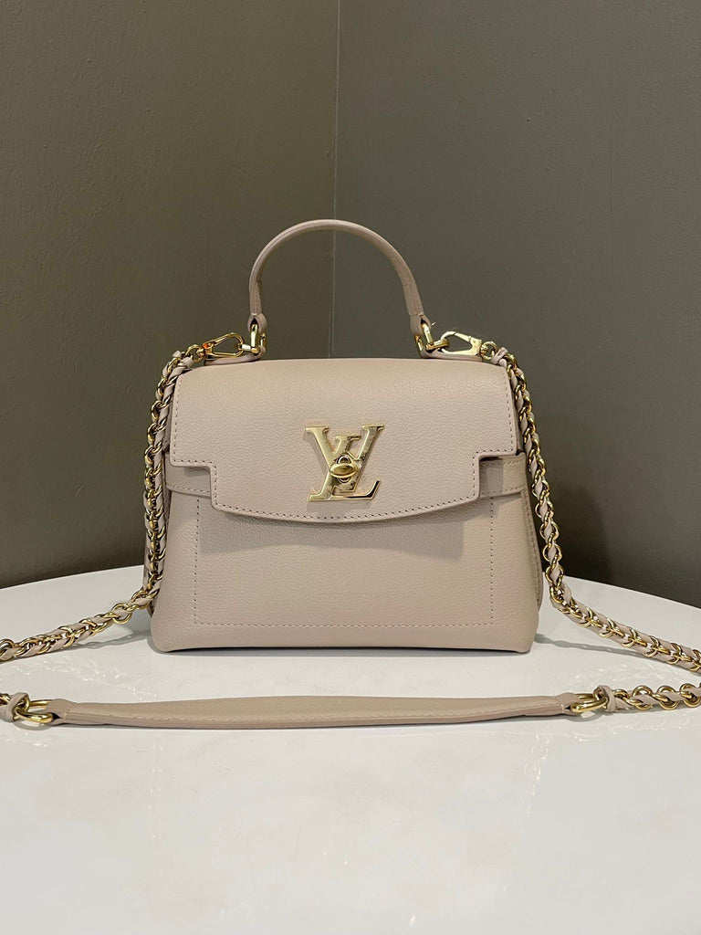 Louis Vuitton Lockme Ever Mini Bag Greige Calfskin