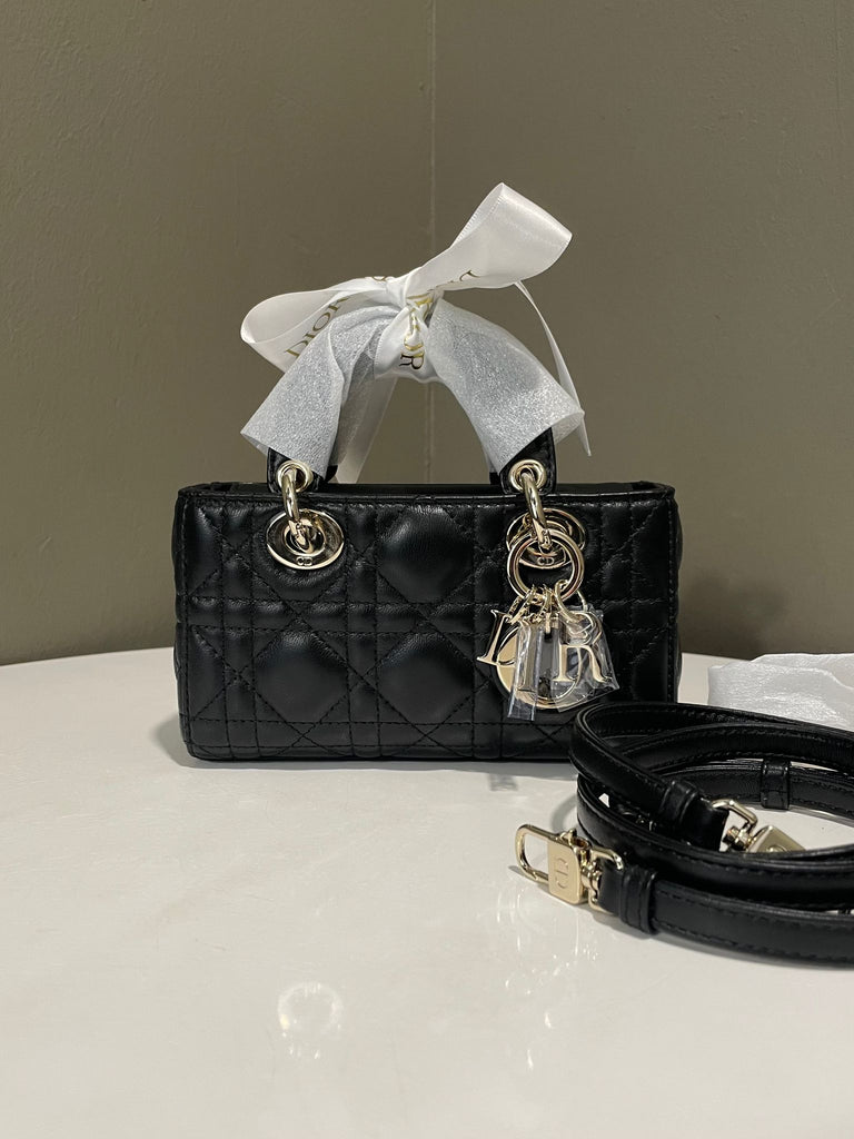 Dior Lady D-Joy Micro Bag Black Cannage Lambskin