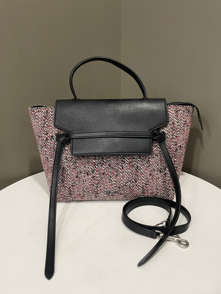 Celine Tweed Belt Bag Multicolor