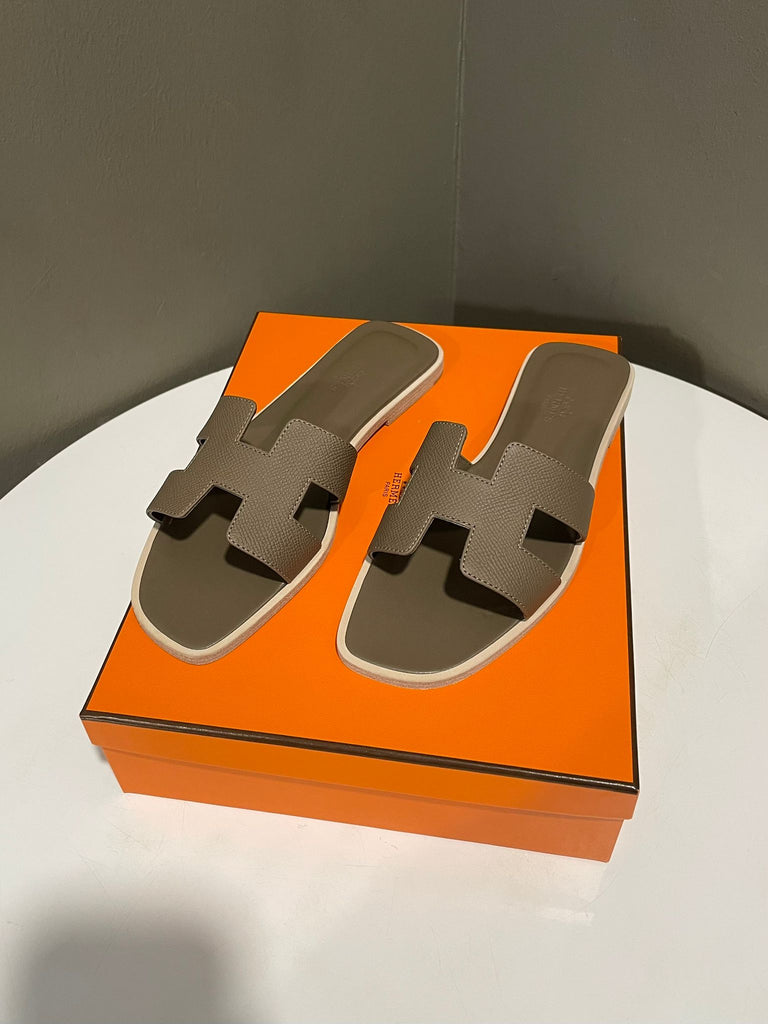 Hermes Oran Sandal Etoupe Size 37