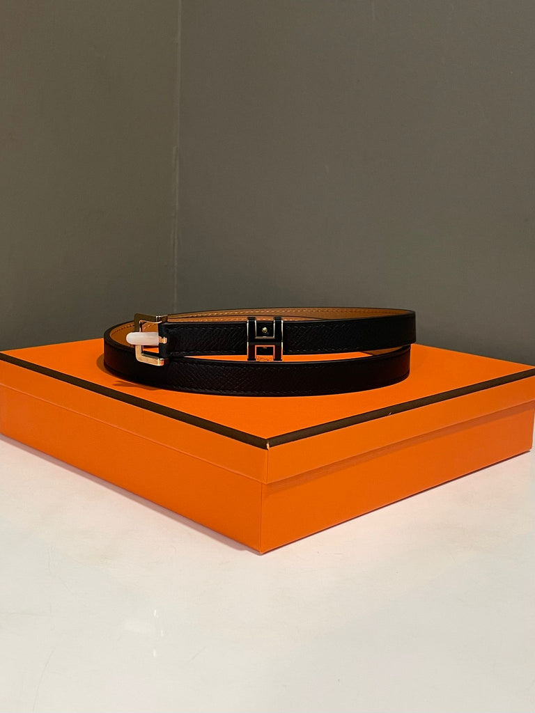 Hermes Pop H Belt 
Black Epsom