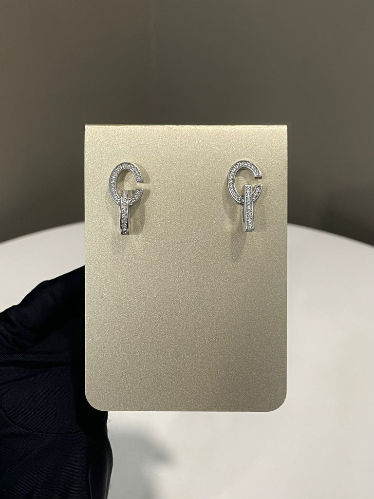 Dior CD Earrings Rhinestone