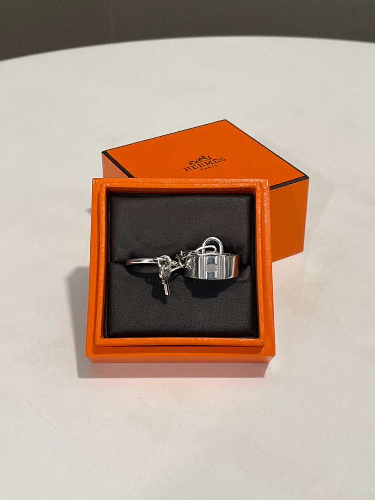Hermes Alphakelly Double Ring 925 Sterling Silver Size 53