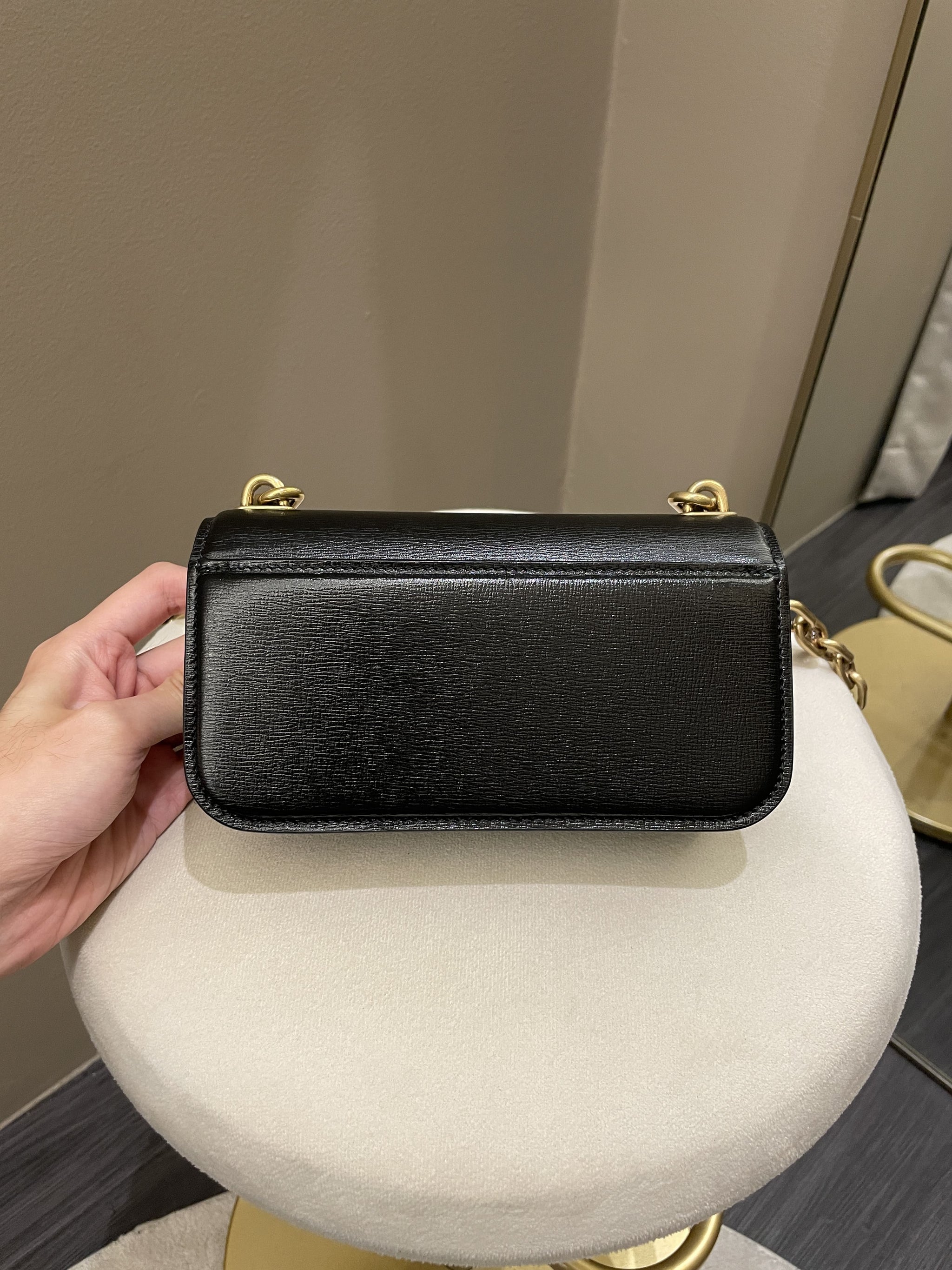 Balenciaga XS Gossip Chain Bag Black Textured Calfskin Balenciaga XS Gossip Chain Bag Black Textured Calfskin