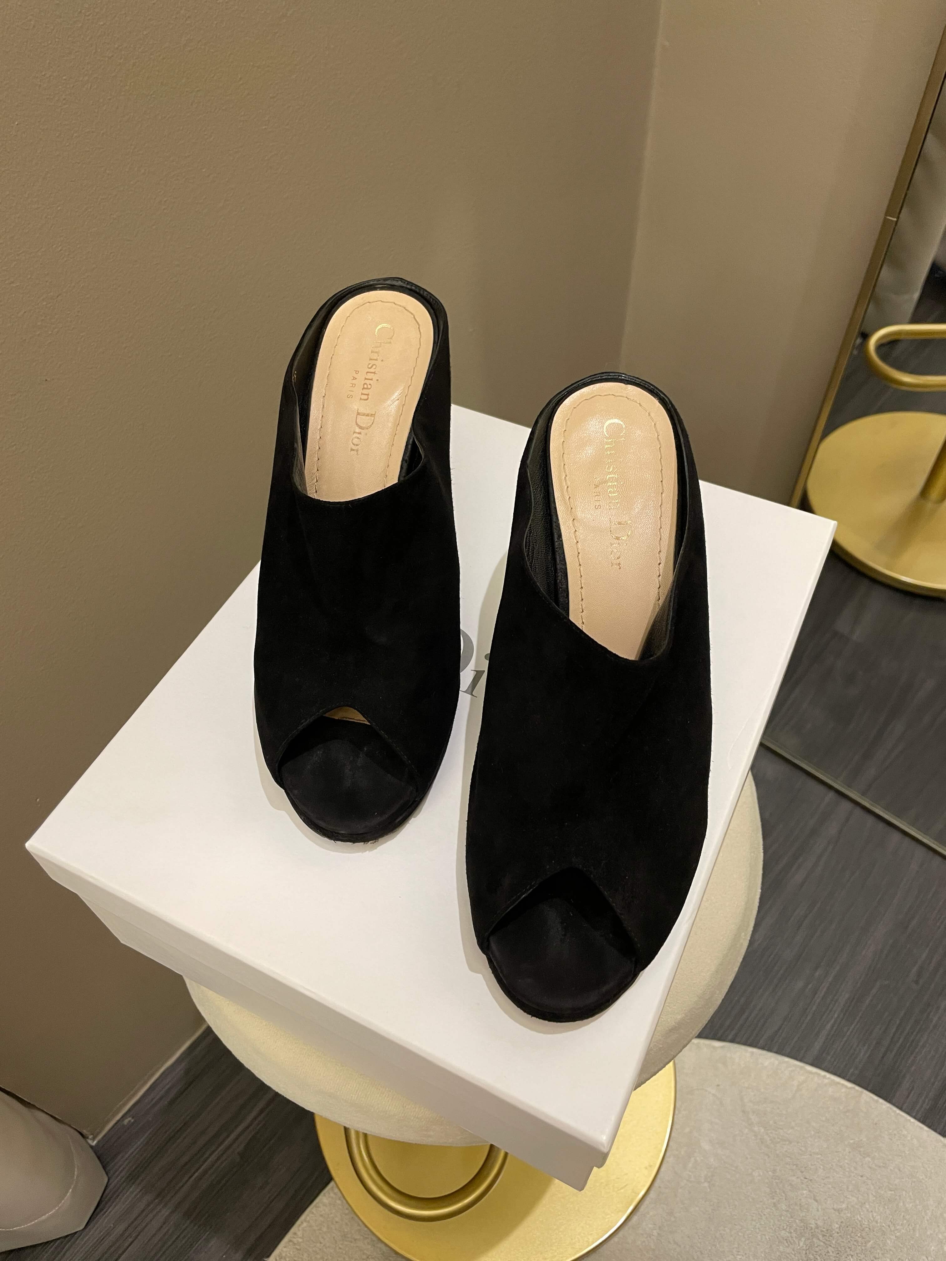 Dior black mules Clearance