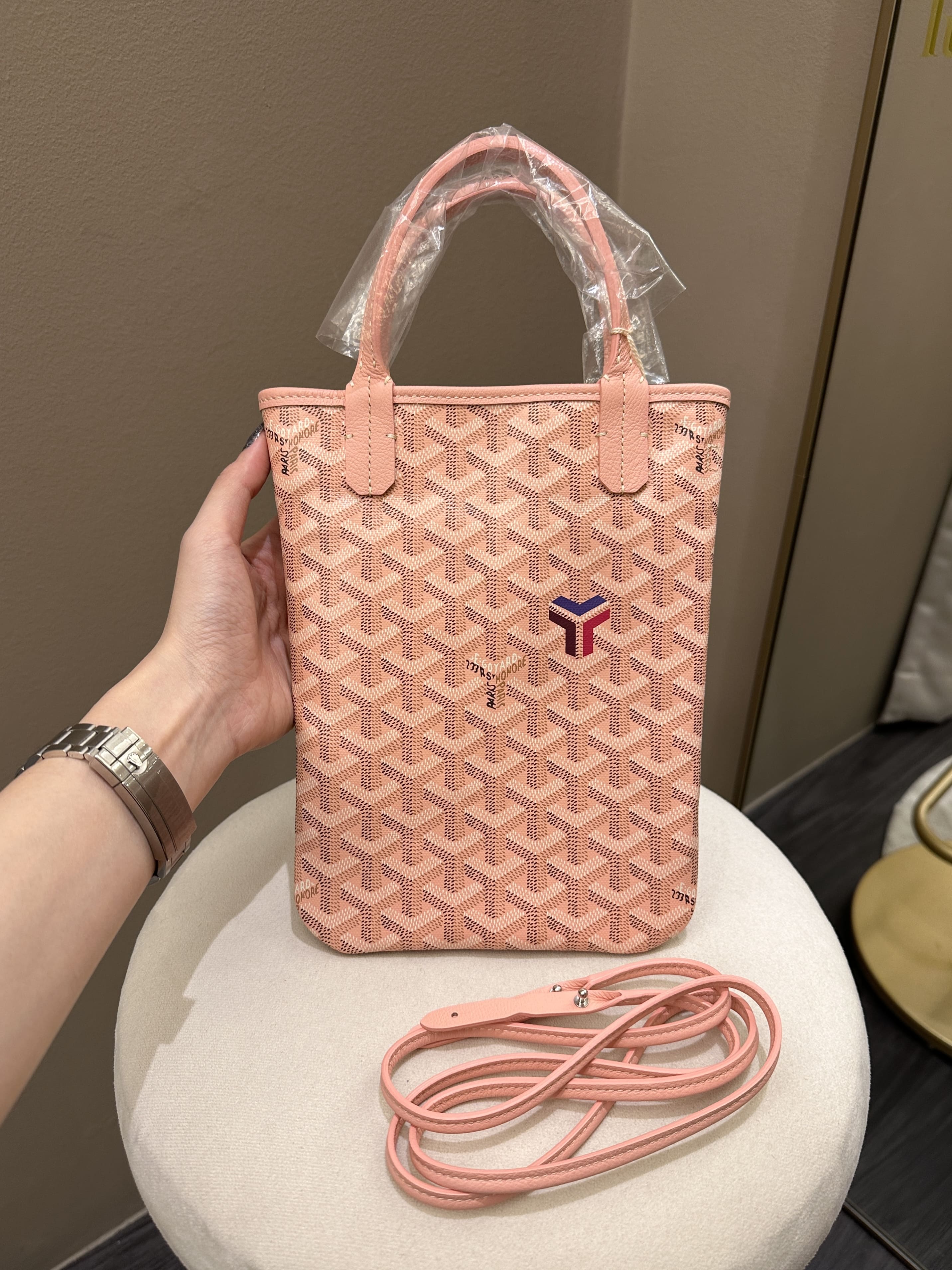 Authentic GOYARD Poitier - Pink with customized Snoopy *Free Shipping*