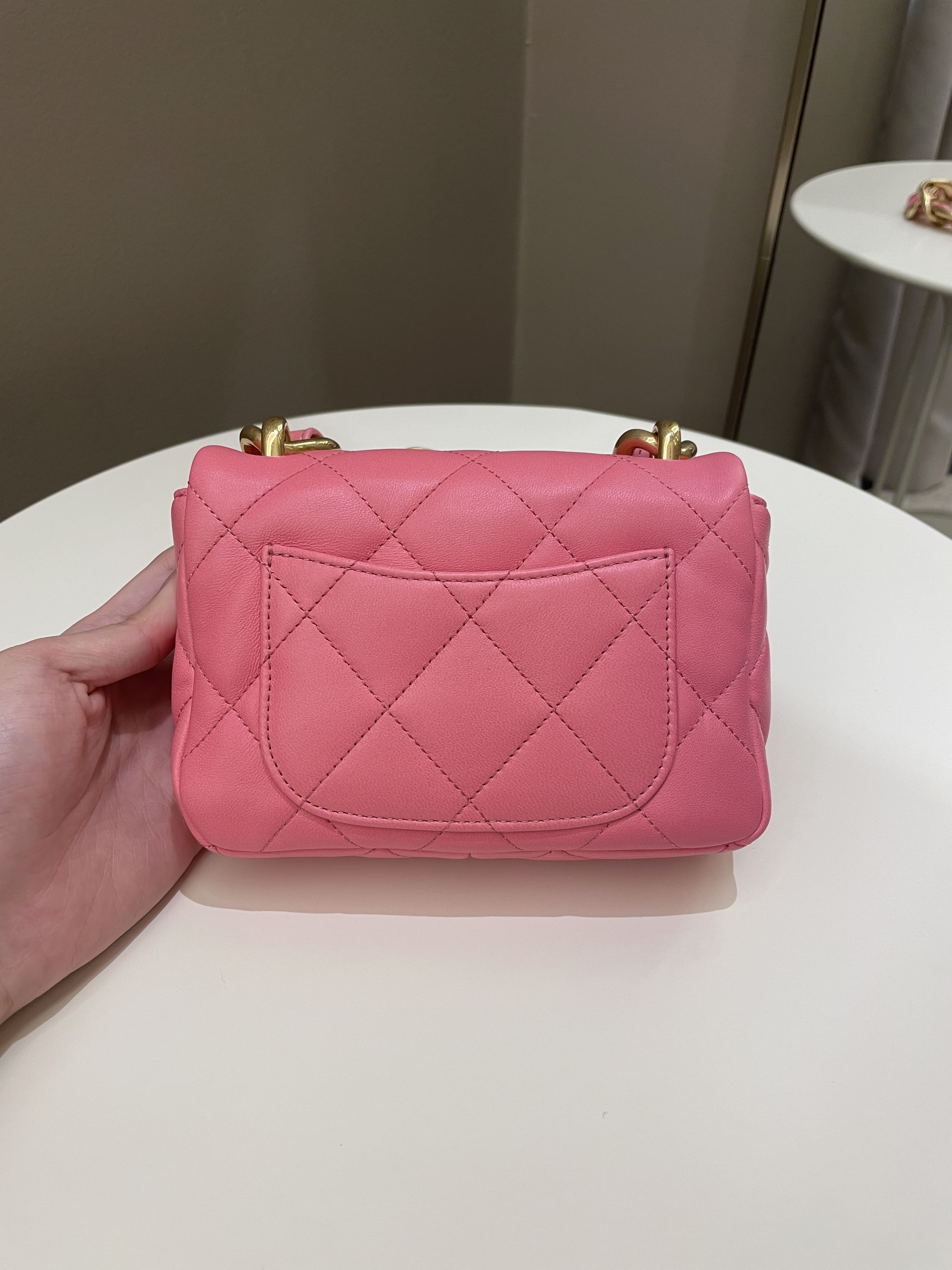 Chanel 22S Funky Town Flap Bag Pink Calfskin