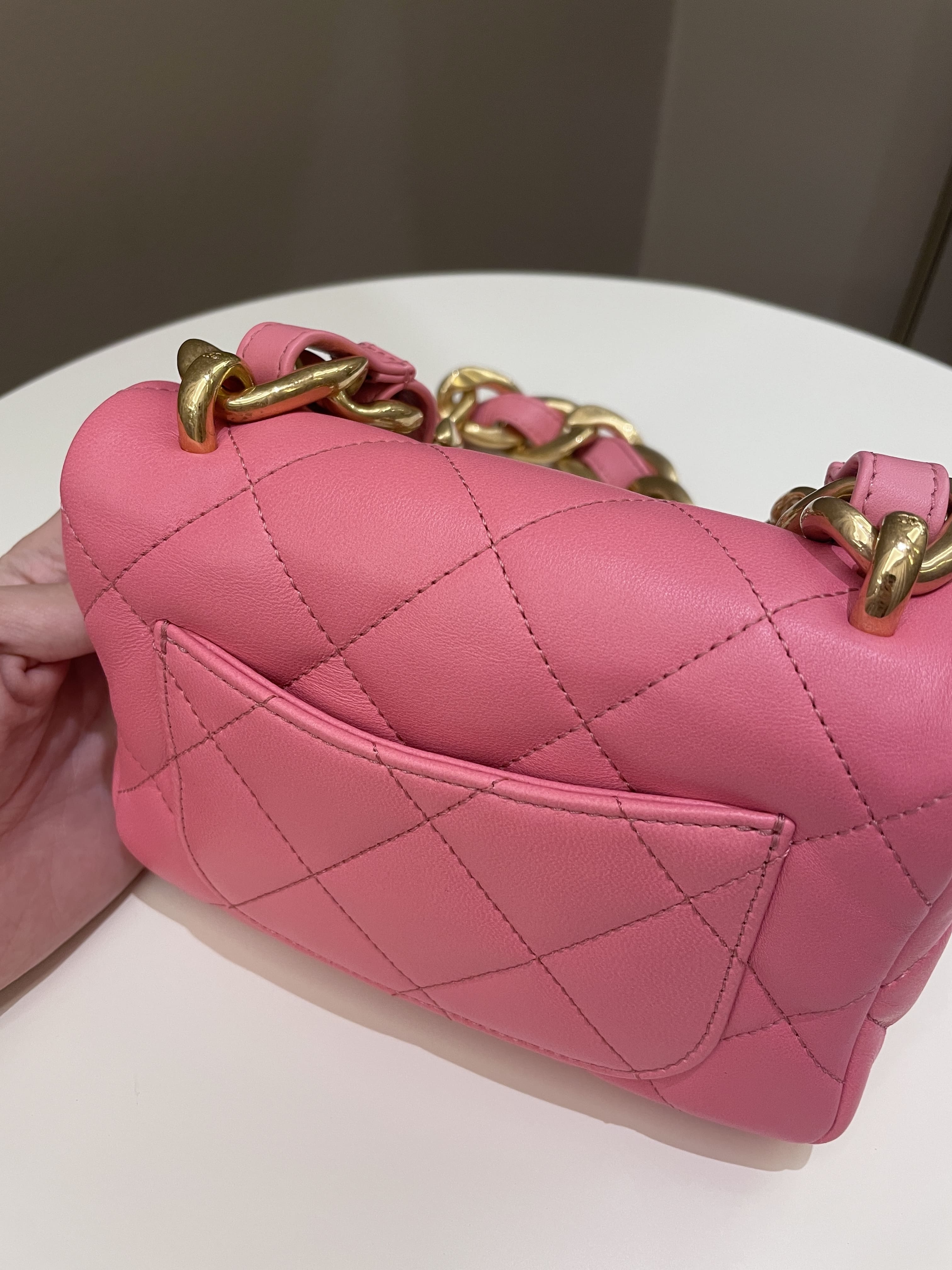 Chanel 22S Funky Town Flap Bag Pink Calfskin