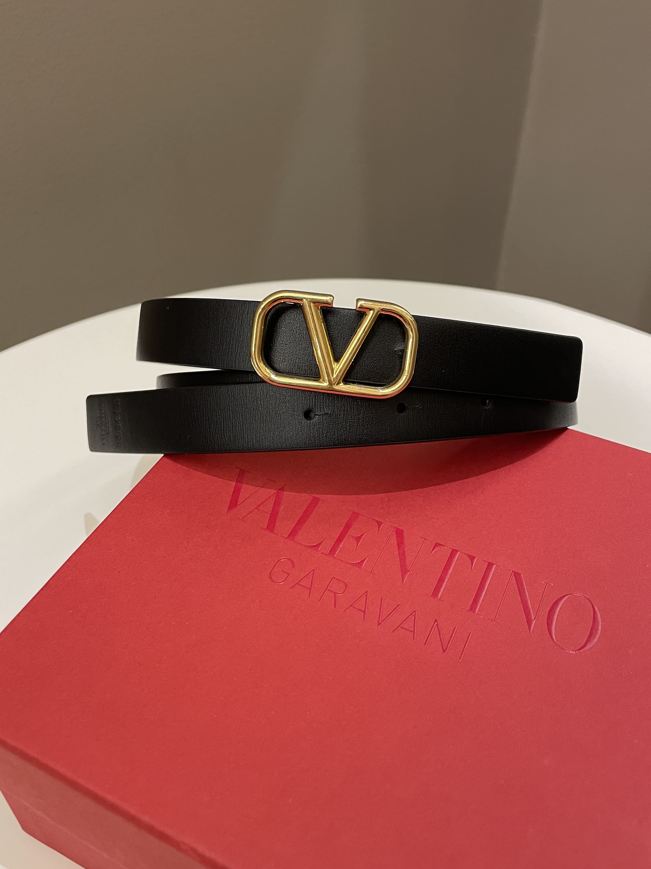 Valentino Buckle Belt Black