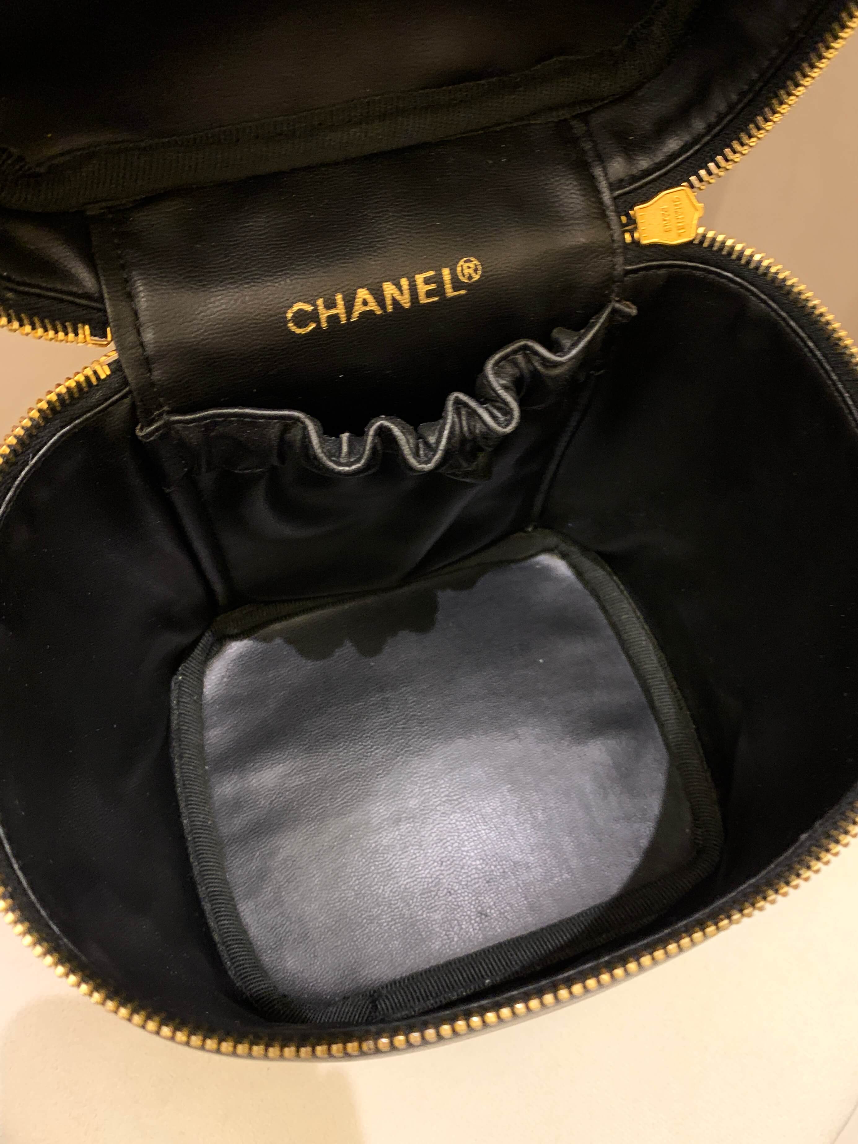 Chanel Vintage Vanity Black Lambskin