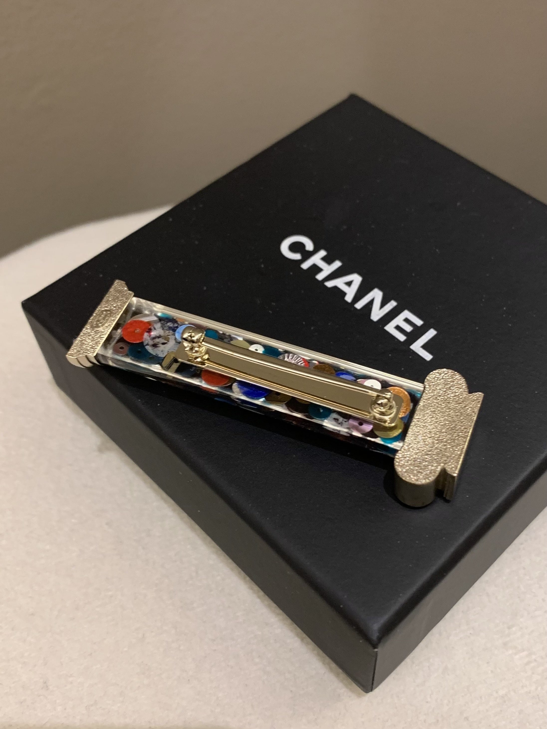 Chanel 18C Multi Color Brooch Multi Color Champagne