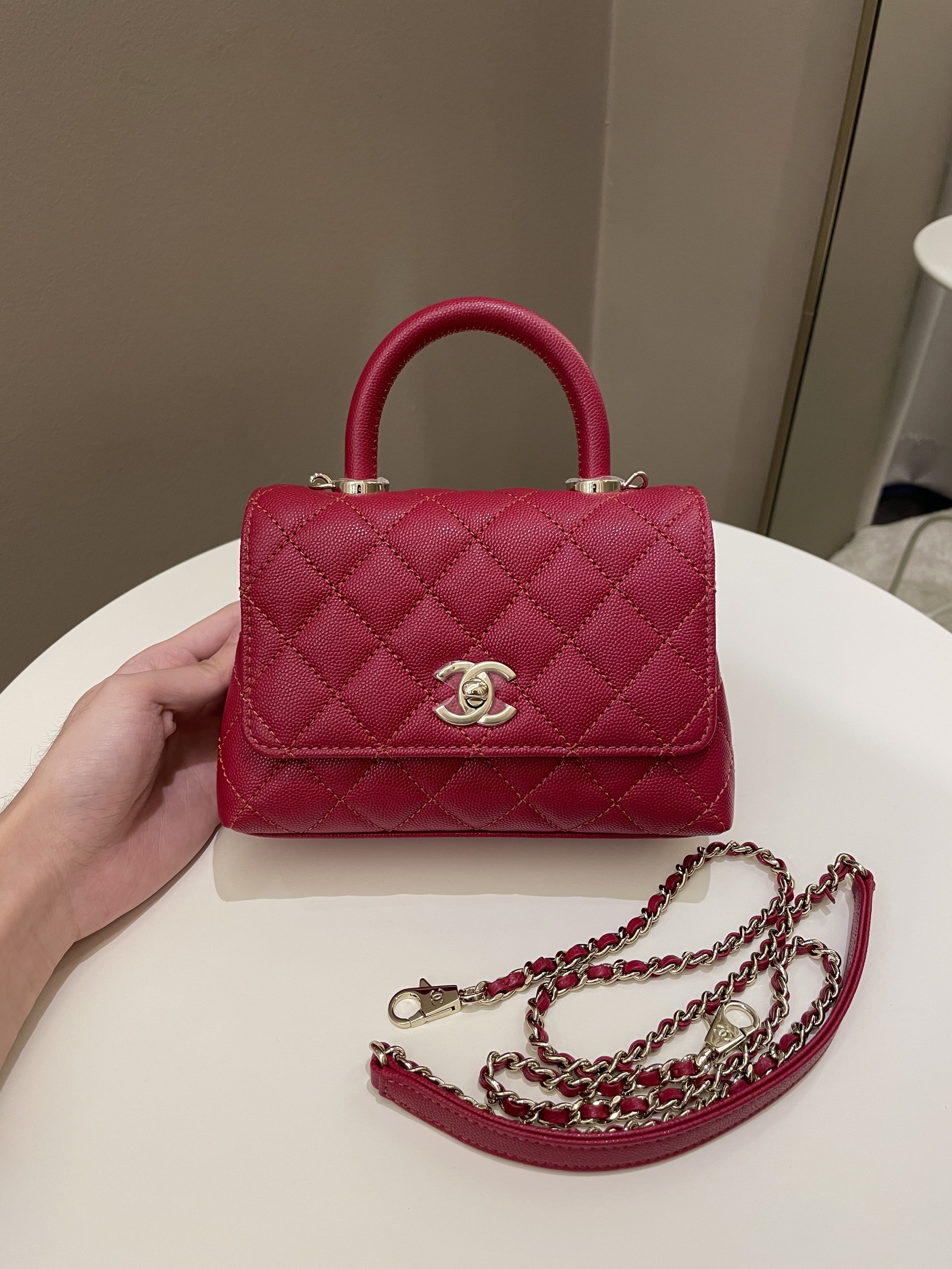 Chanel - Coco Handle - Red - Brand New