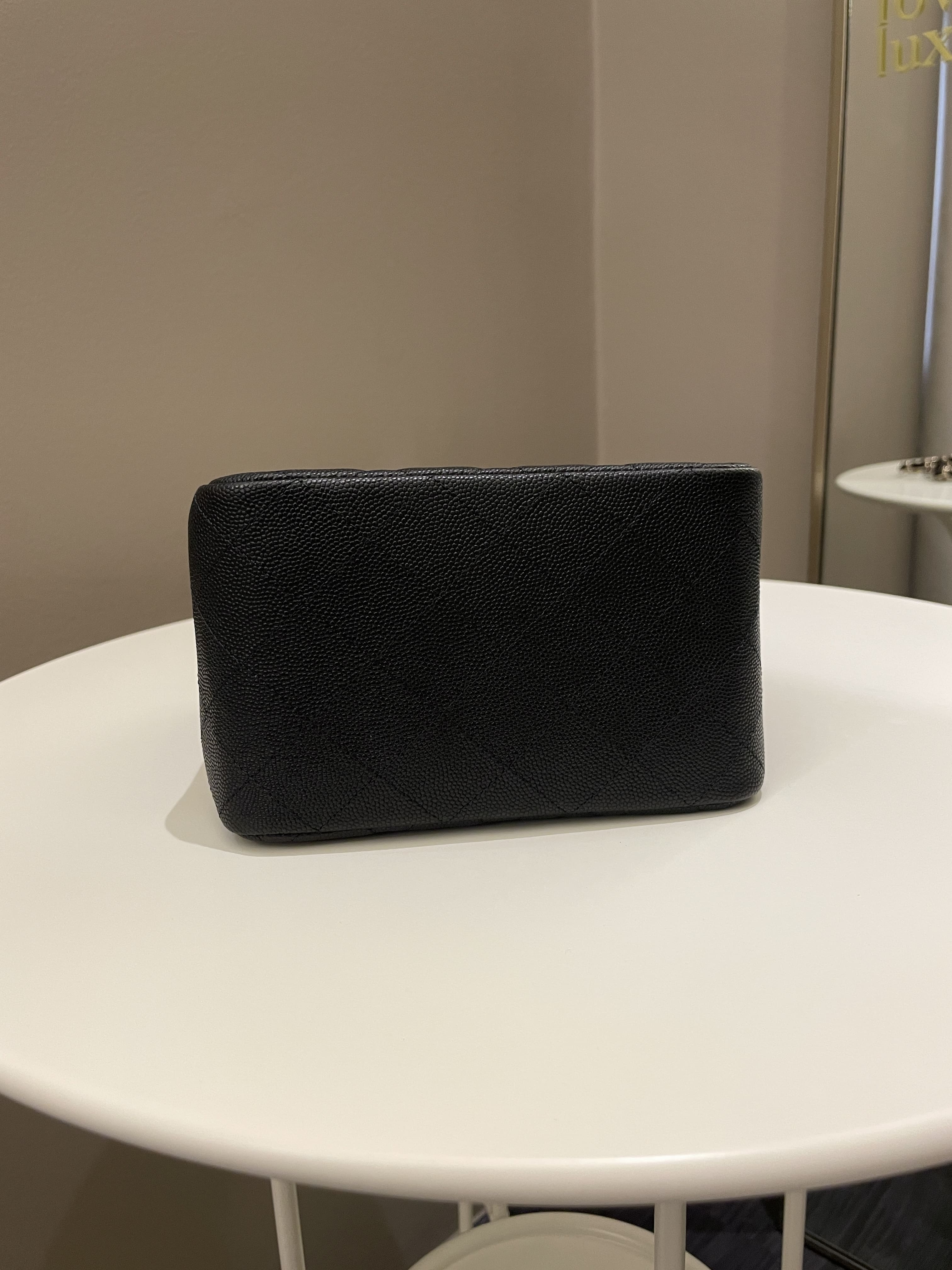 Chanel 22S Mini Bucket Bag Black Caviar