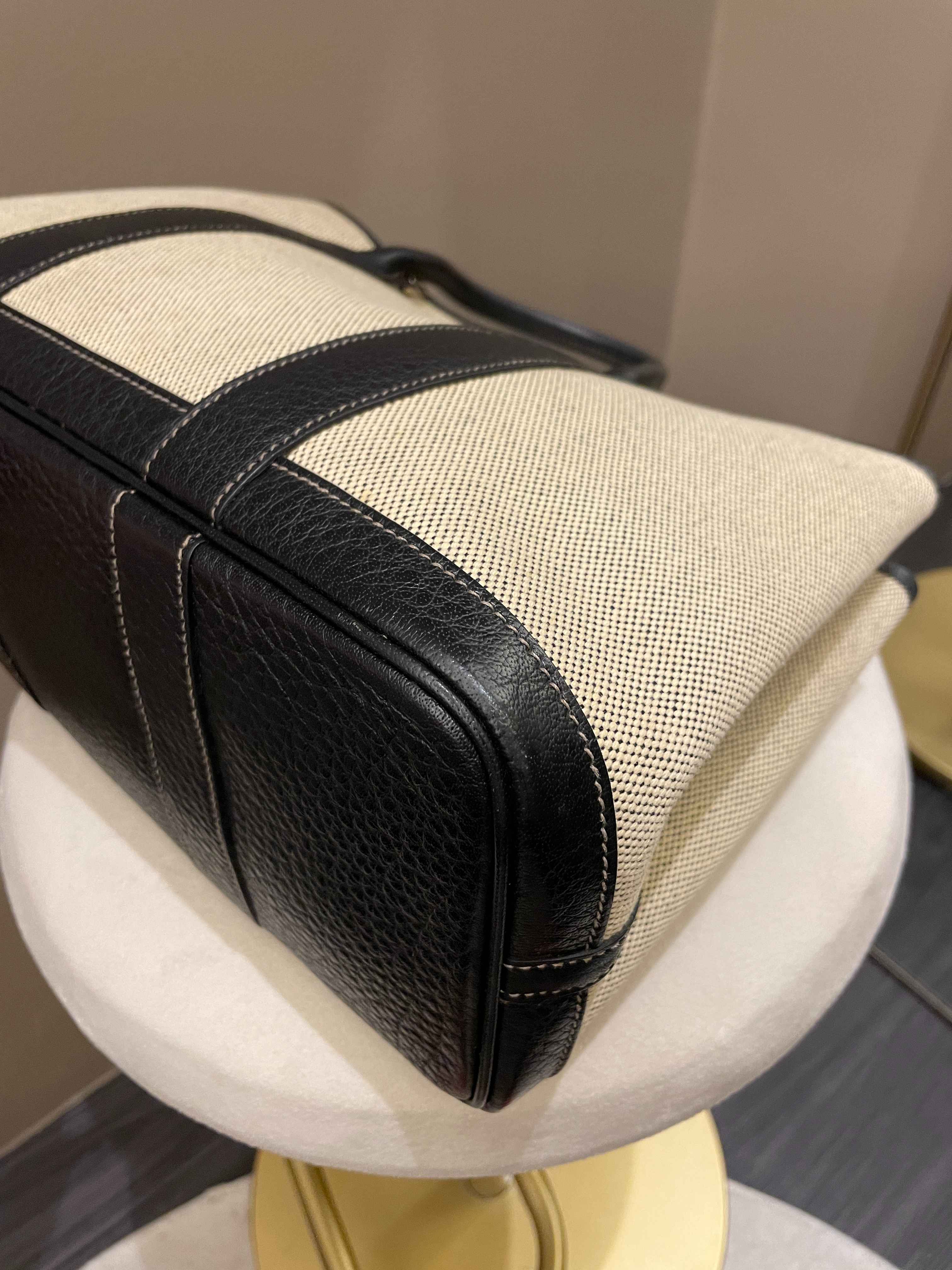 Hermès Garden Party 30 Black Canvas and Leather (Rodeo Sold